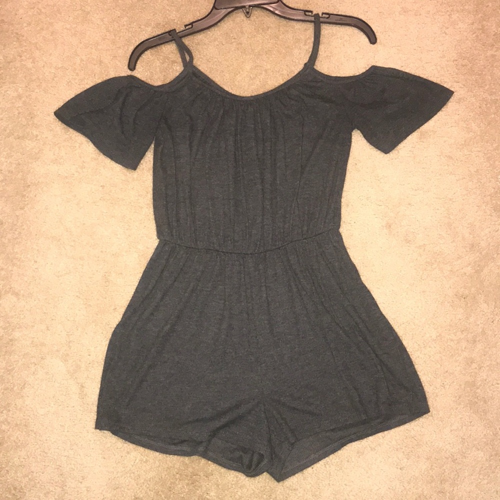 Grey Tshirt Romper